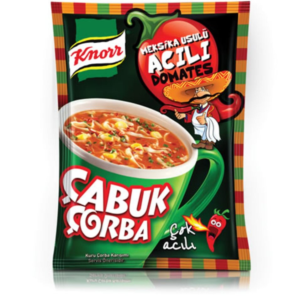 KNORR ÇORBA ÇABUK 18 GR-ACILI DOMATES